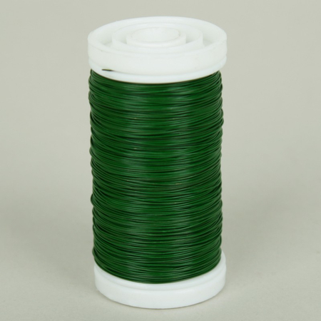 Drut stalowy zielony - szpulka 100 g