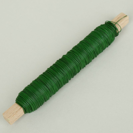 Drut nawijany zielony 0,5 mm - 100 g
