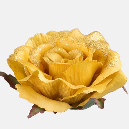 Róża satynowa z brokatem