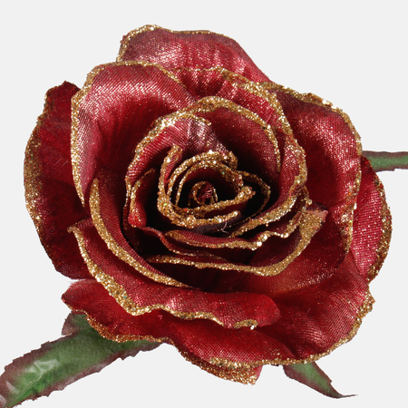 Róża z brokatem